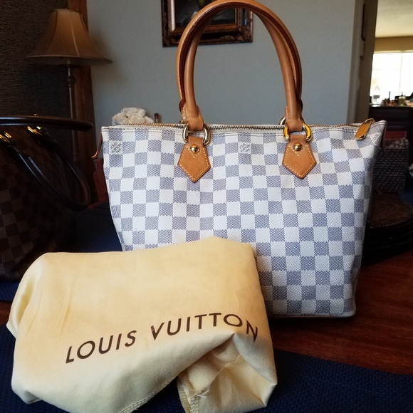 SOLD@! Louis Vuitton Damier Azur Saleya PM Handbag - Picture 4 of 11